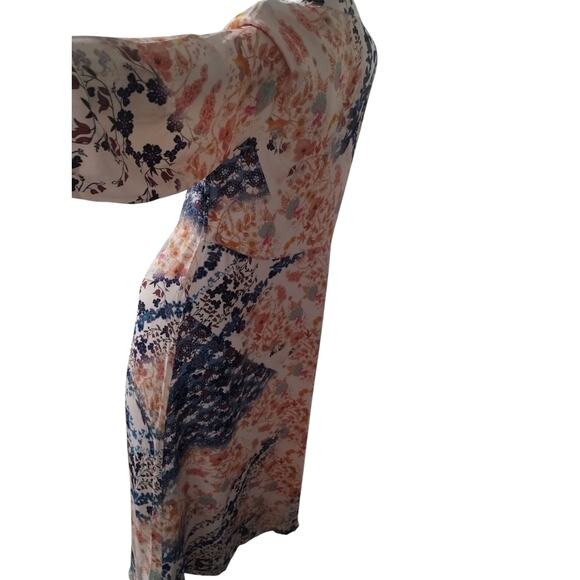 Soft Surroundings Floral Viscose Maxi Casual Beach Resortwear Button up Dress - Picture 6 of 12